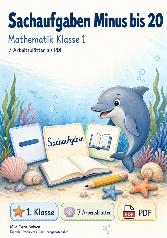 Cover: Sachaufgaben Minus bis 20