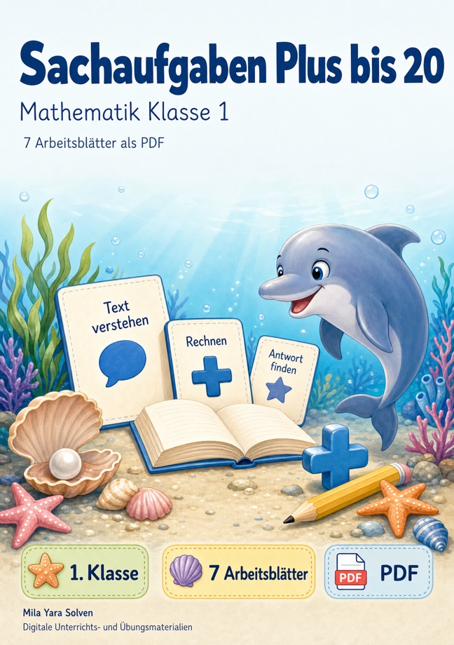 Cover: Sachaufgaben Plus bis 20