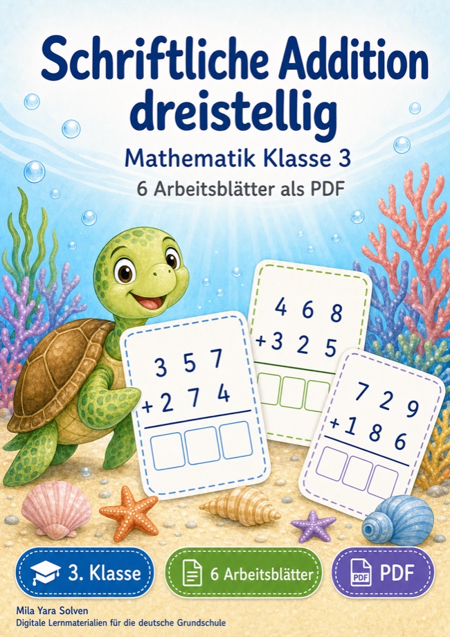 Cover: Schriftliche Addition dreistellig