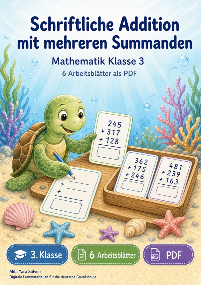 Cover: Schriftliche Addition mit mehreren Summanden