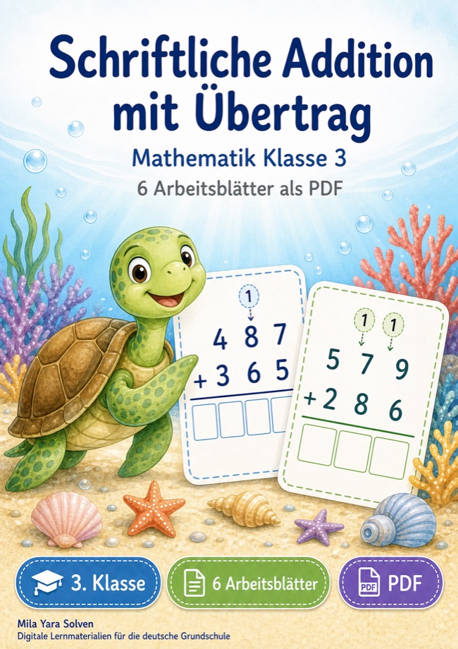 Cover: Schriftliche Addition mit Übertrag