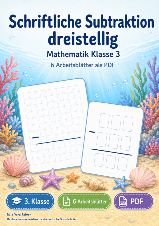 Cover: Schriftliche Subtraktion dreistellig