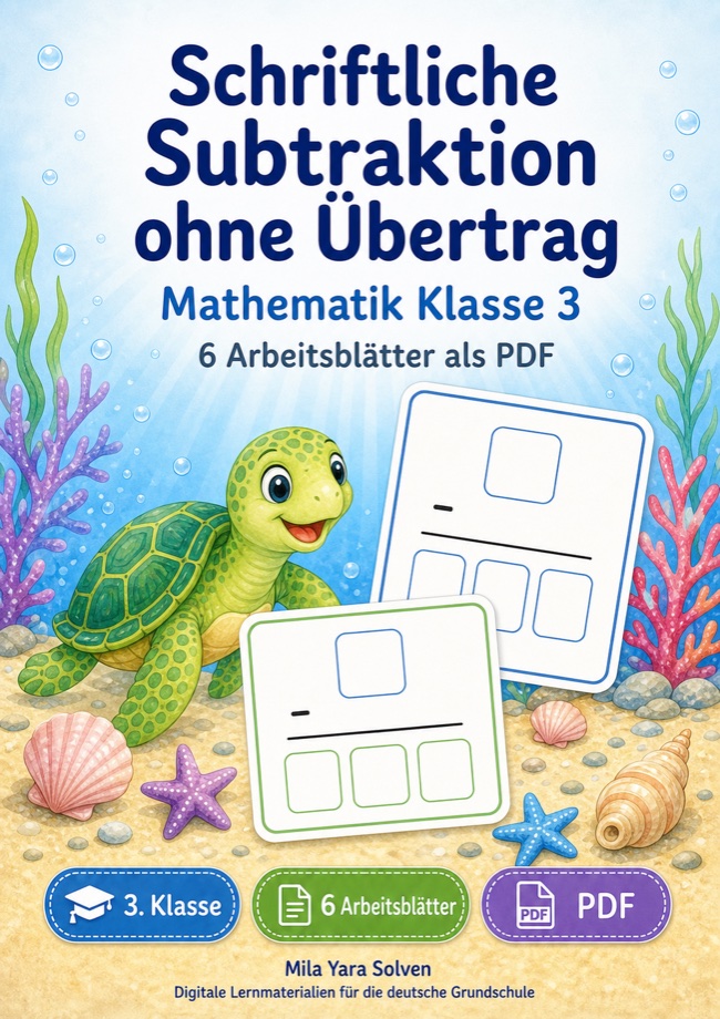 Cover: Schriftliche Subtraktion ohne Übertrag