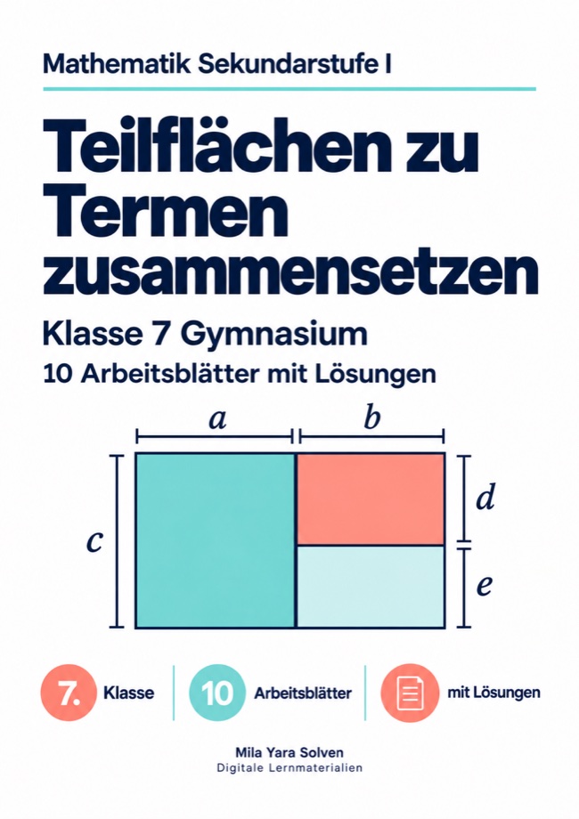 Cover: Teilflächen zu Termen zusammensetzen