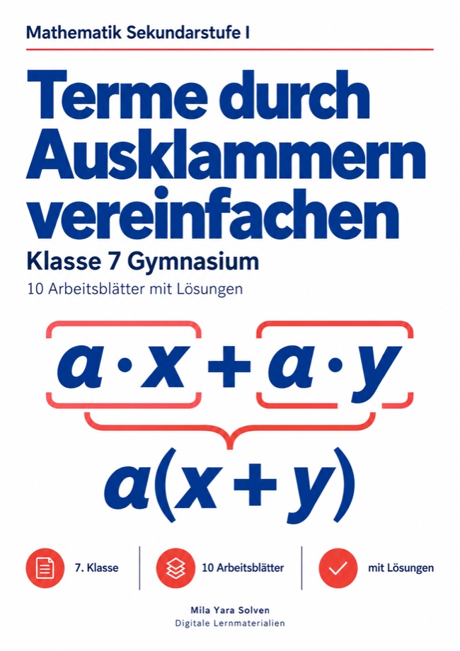 Cover: Terme durch Ausklammern vereinfachen