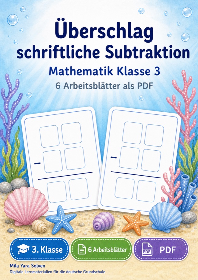 Cover: Überschlag schriftliche Subtraktion