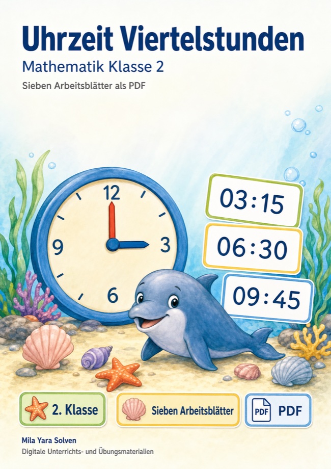 Cover: Uhrzeit Viertelstunden