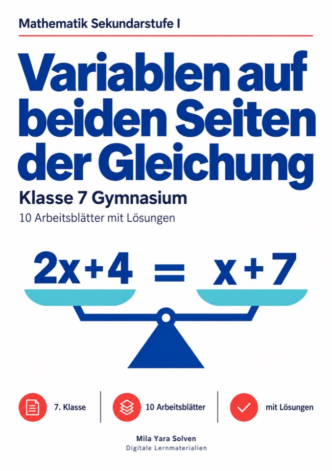 Cover: Variablen auf beiden Seiten der Gleichung