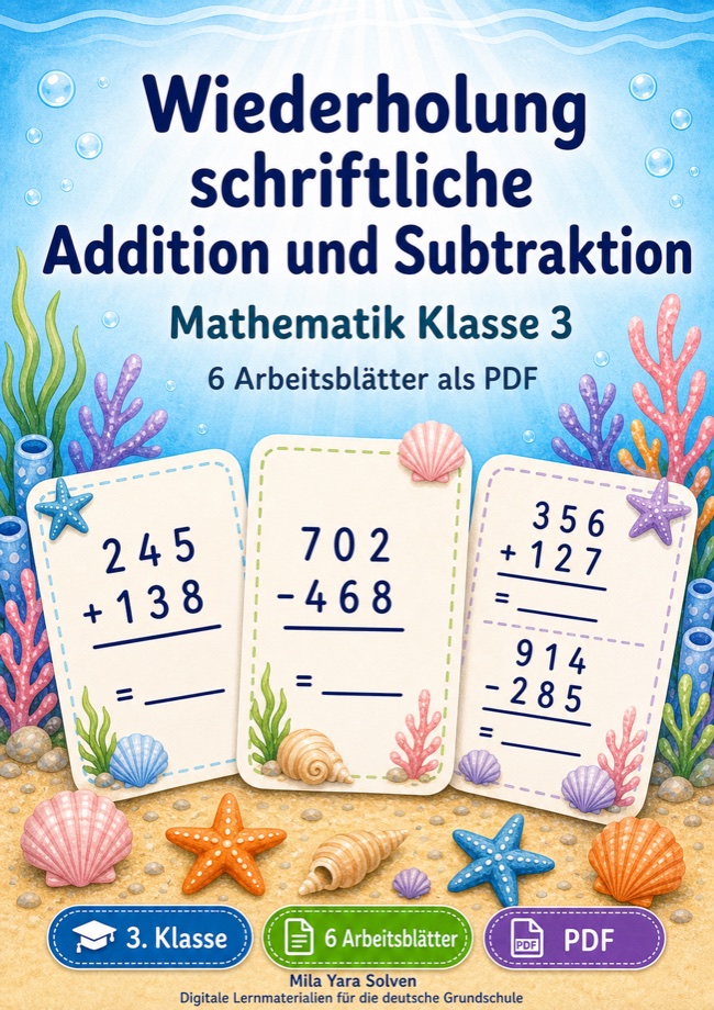 Cover: Wiederholung schriftliche Addition und Subtraktion