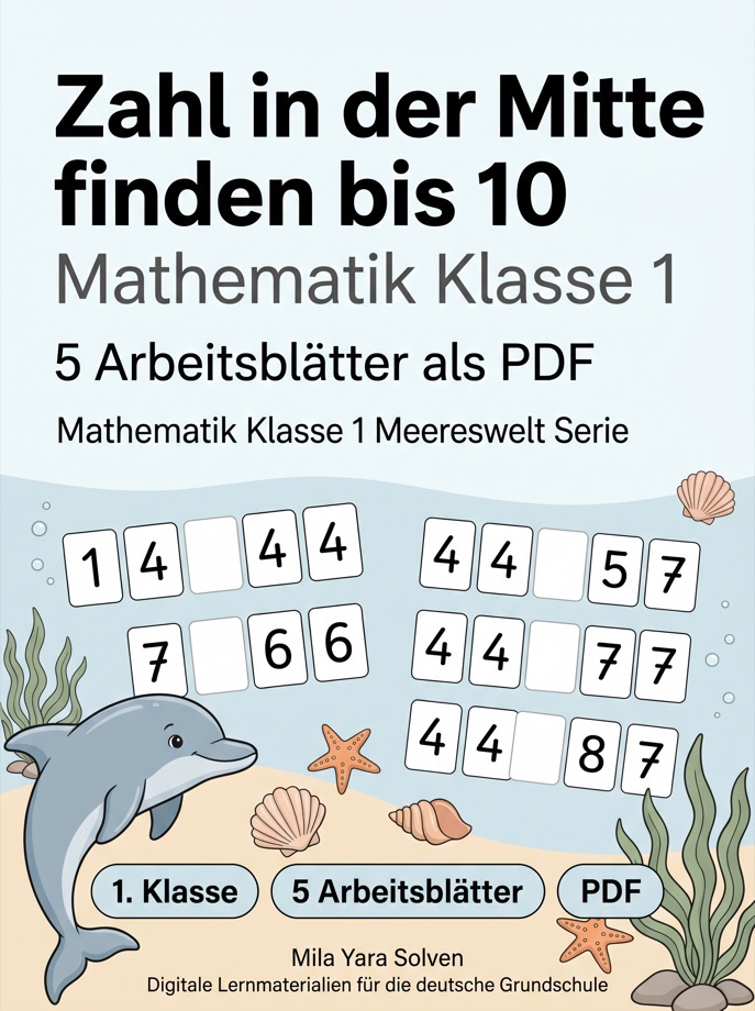 Cover: Zahl in der Mitte finden bis 10