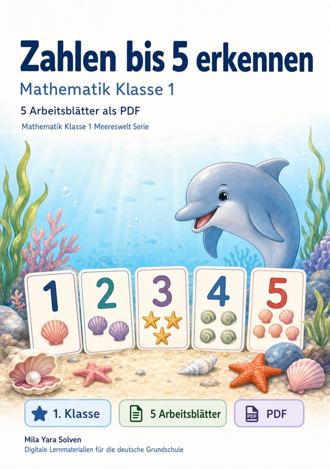 Cover: Zahlen bis 5 erkennen
