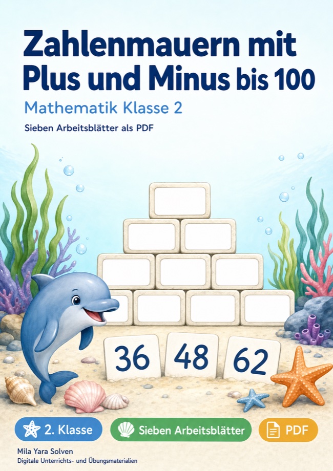 Cover: Zahlenmauern mit Plus und Minus bis 100
