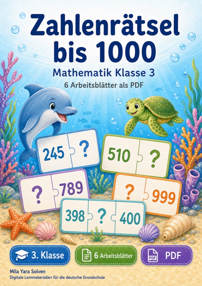 Cover: Zahlenrätsel bis 1000