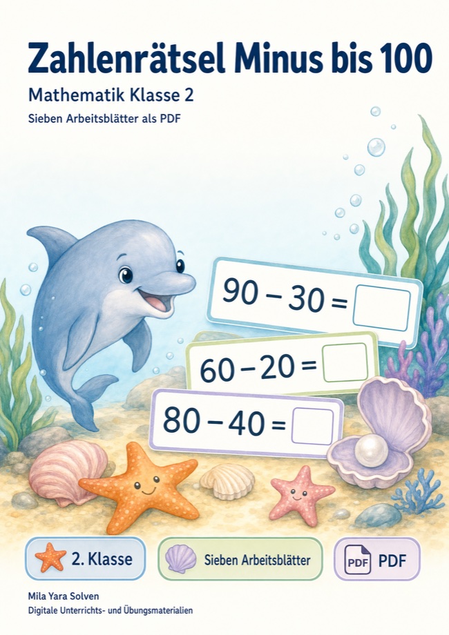 Cover: Zahlenrätsel Minus bis 100