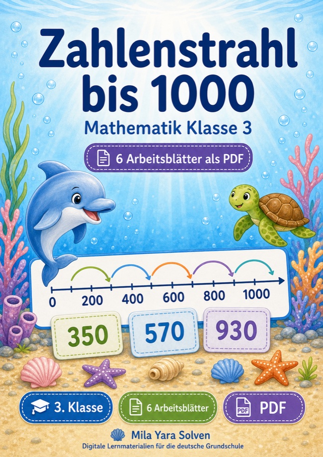 Cover: Zahlenstrahl bis 1000