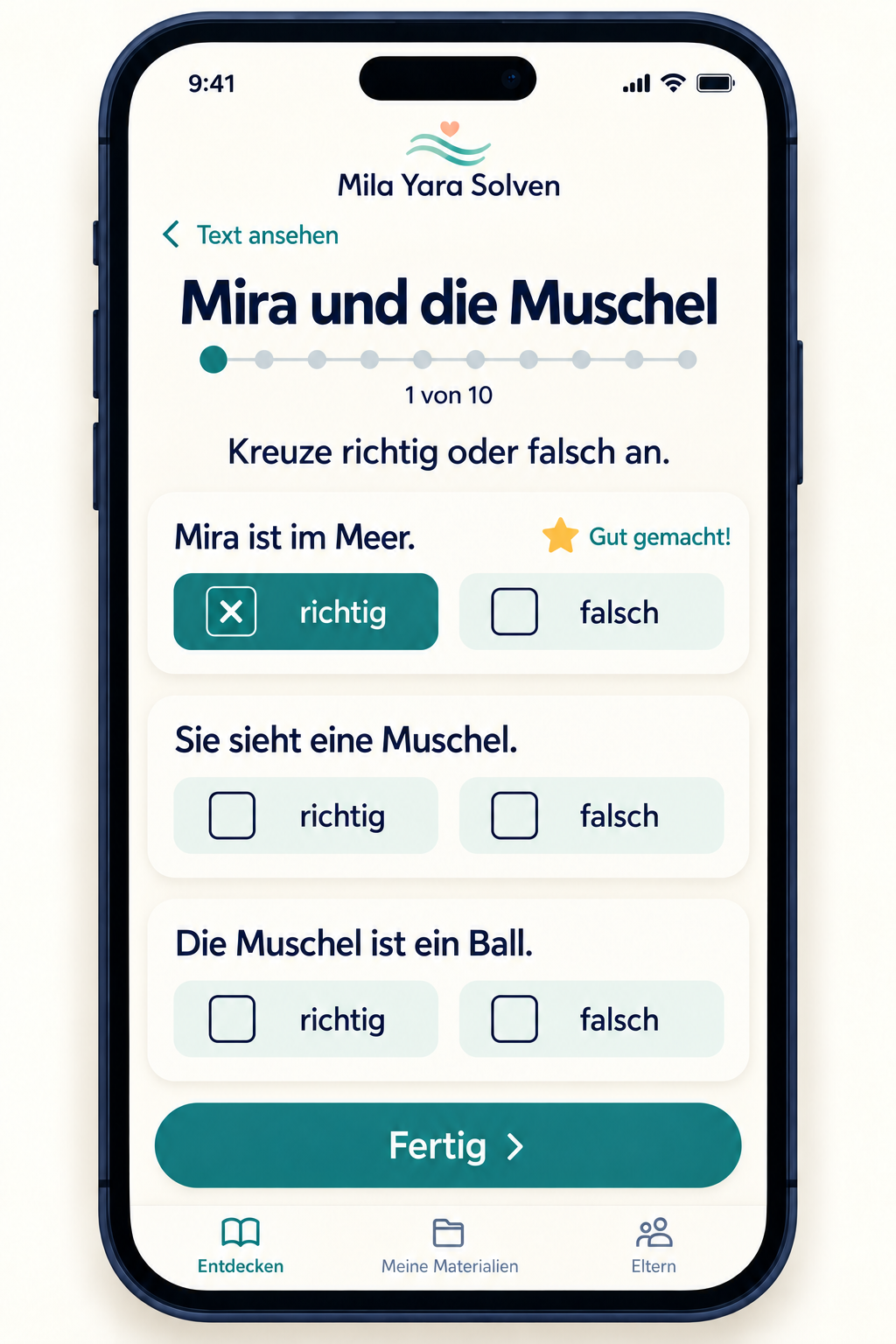 Entwurf einer Verständnisfrage mit Antwortauswahl